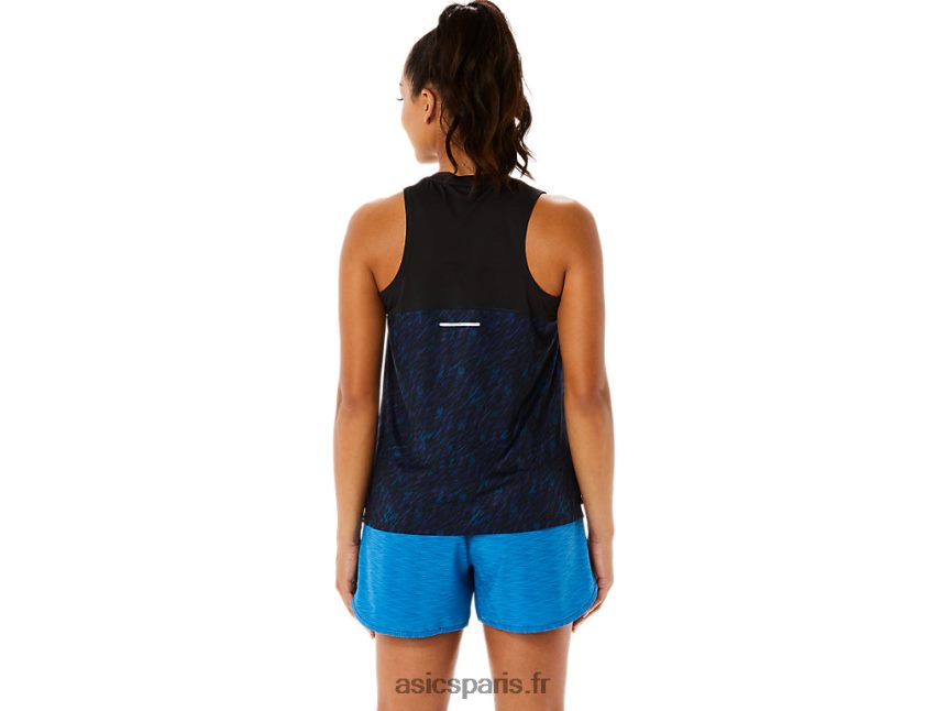 femmes Asics réservoir de course pr lyte BXL8B23486 imprimé night shade/lake drive