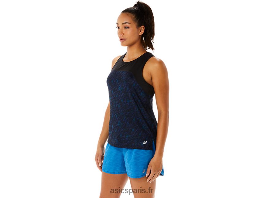 femmes Asics réservoir de course pr lyte BXL8B23486 imprimé night shade/lake drive