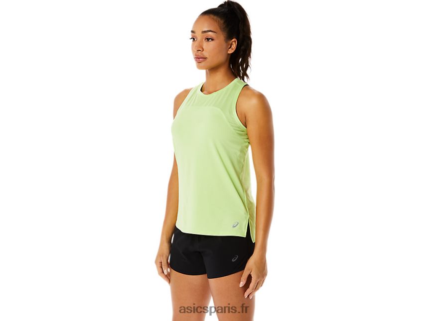 femmes Asics réservoir de course pr lyte BXL8B23500 vert citron