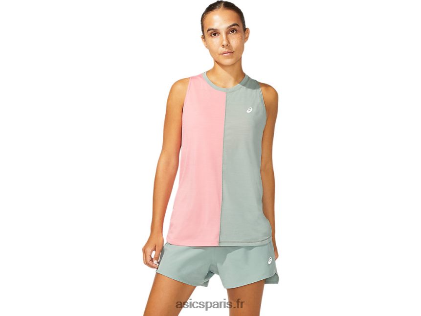 femmes Asics réservoir de tokyo BXL8B23961 gris ardoise/pétale de pêche