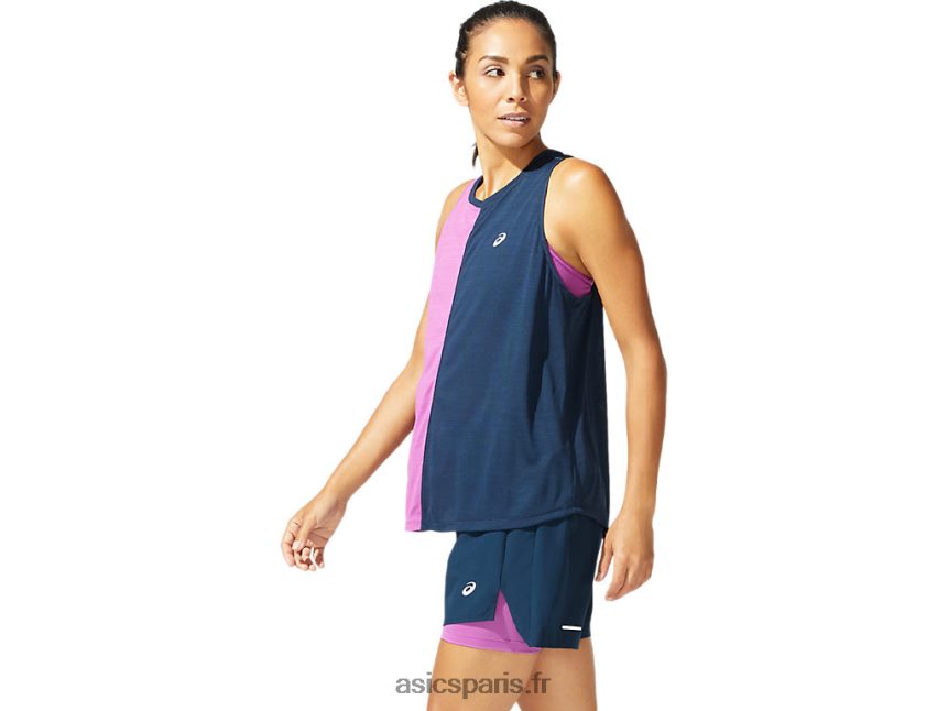 femmes Asics réservoir de tokyo BXL8B24041 bleu français/raisin numérique