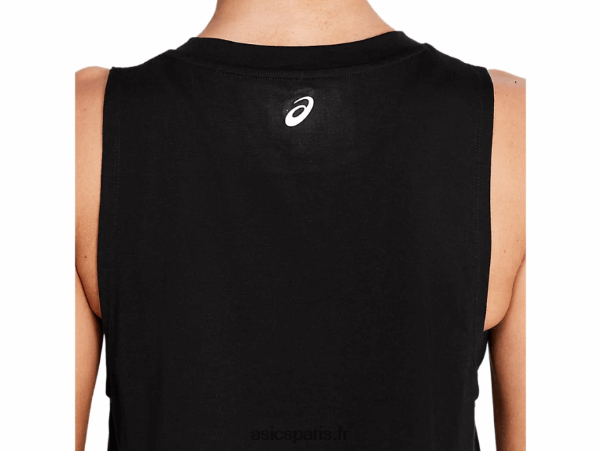 femmes Asics réservoir graphique de base BXL8B24074 performance noir