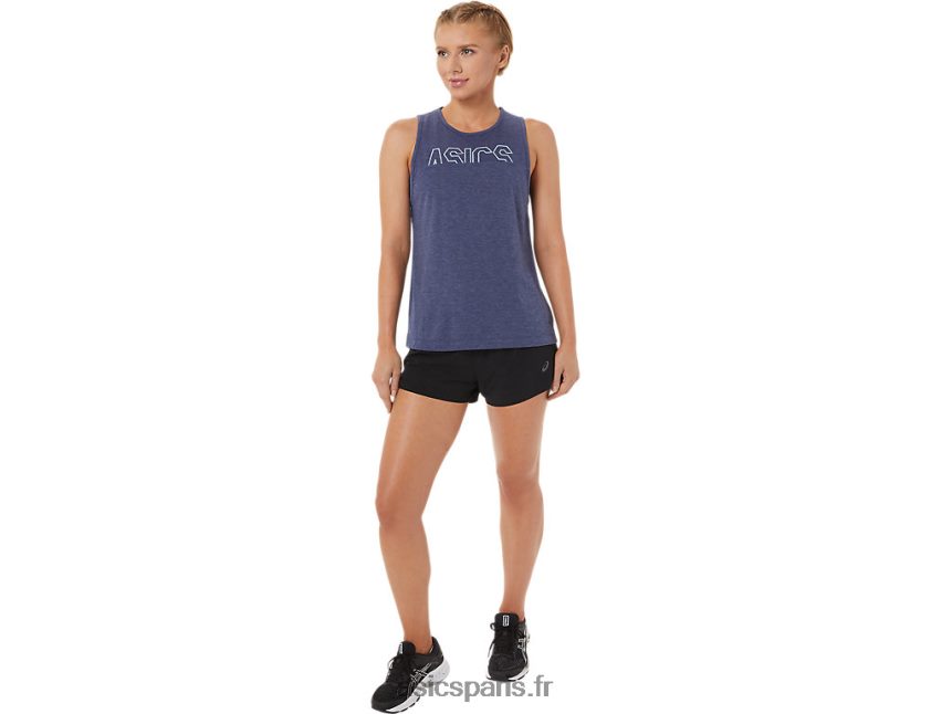 femmes Asics réservoir musculaire BXL8B23786 bruyère caban/glace fraîche