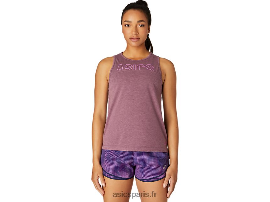 femmes Asics réservoir musculaire BXL8B24107 bruyère de raisin