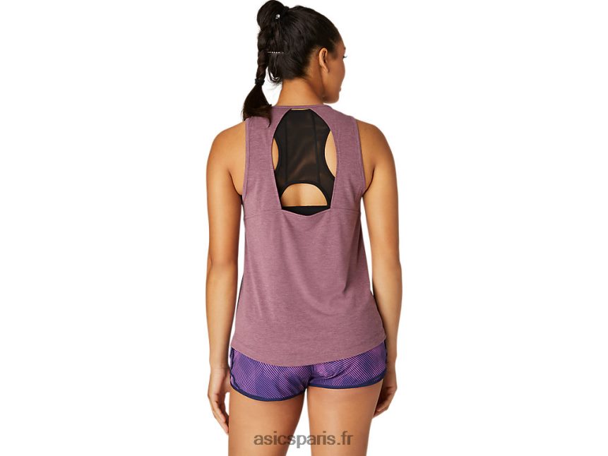 femmes Asics réservoir musculaire BXL8B24107 bruyère de raisin