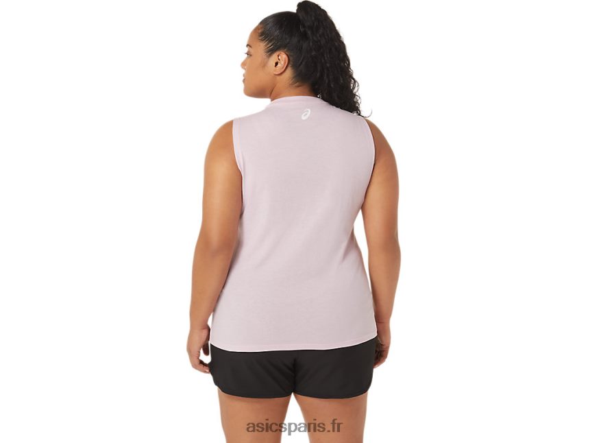 femmes Asics réservoir musculaire de montagne BXL8B22842 à peine rose