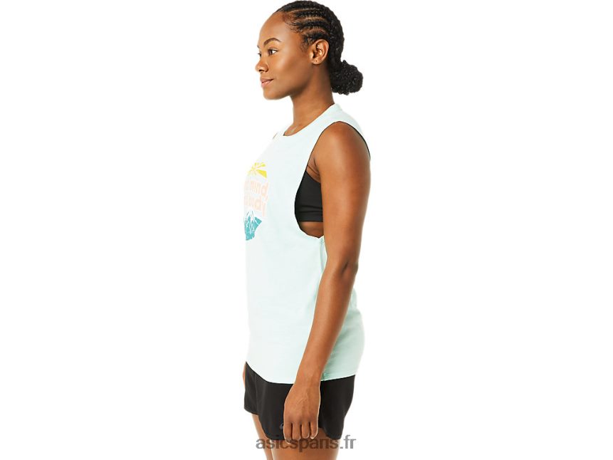 femmes Asics réservoir musculaire de montagne BXL8B23713 bruyère de glace fraîche