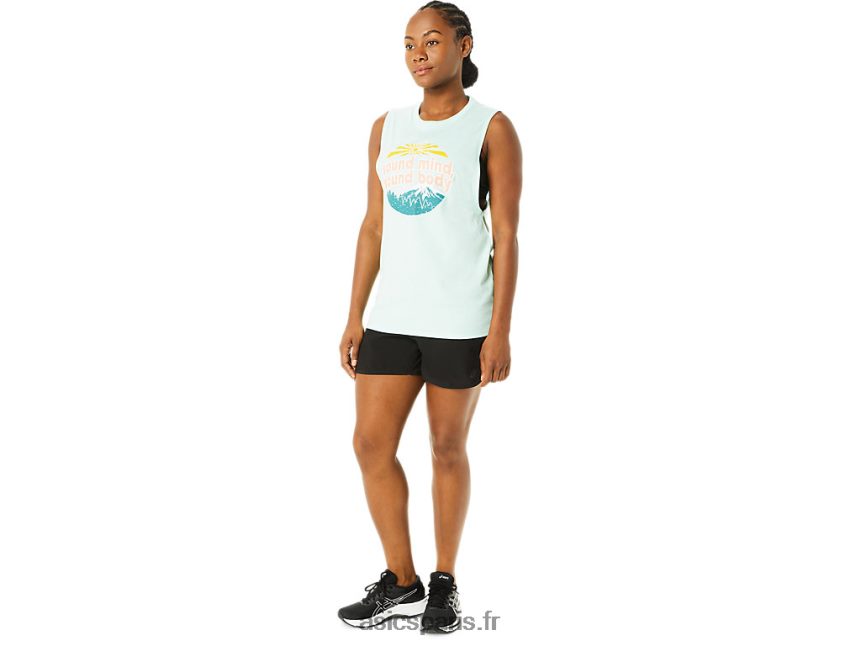 femmes Asics réservoir musculaire de montagne BXL8B23713 bruyère de glace fraîche