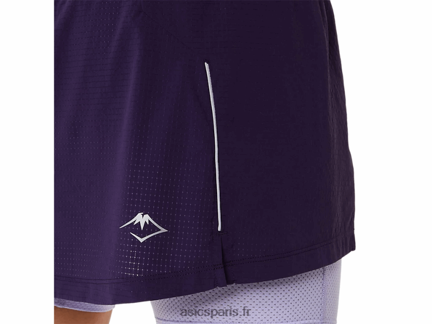 femmes Asics jupe-short fujitrail BXL8B23079 ombre nocturne/vapeur