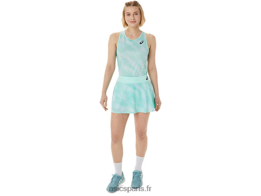 femmes Asics jupe-short graphique assortie BXL8B23067 glace fraîche