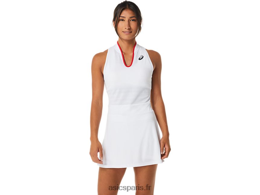 femmes Asics match robe BXL8B22526 blanc brillant