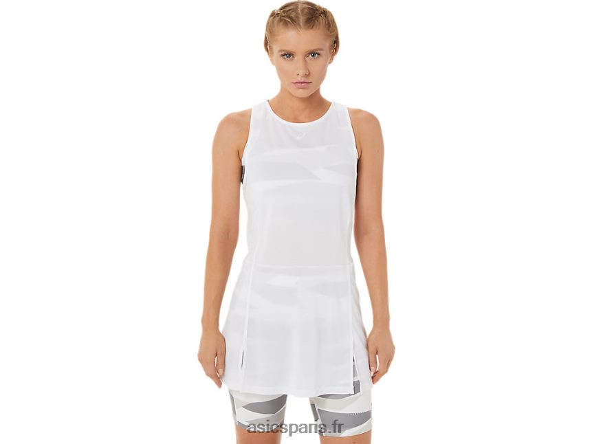 femmes Asics nouvelle robe forte 92 BXL8B23283 blanc brillant