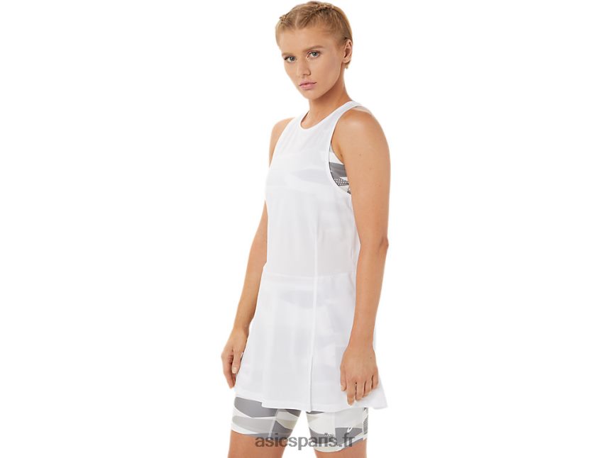 femmes Asics nouvelle robe forte 92 BXL8B23283 blanc brillant