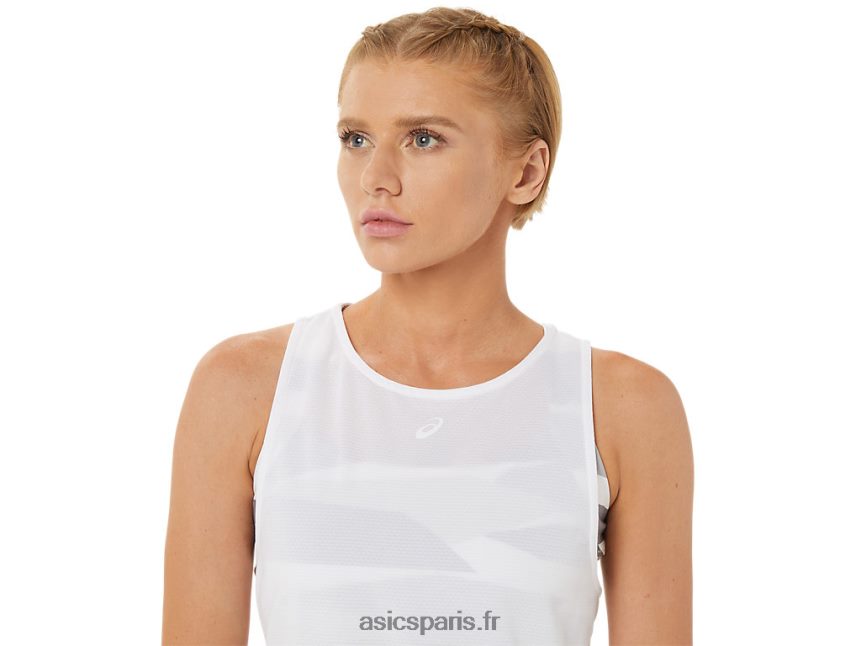 femmes Asics nouvelle robe forte 92 BXL8B23283 blanc brillant