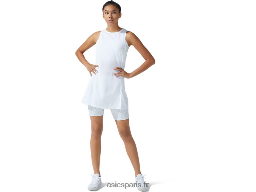 femmes Asics nouvelle robe forte 92 BXL8B23821 imprimé blanc/gris glacier