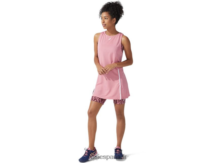 femmes Asics nouvelle robe forte 92 BXL8B23835 imprimé smokey rose/deep mars