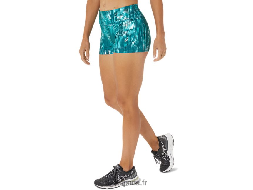 femmes Asics 2po train court BXL8B23083 perf tie dye velours pin imprimé