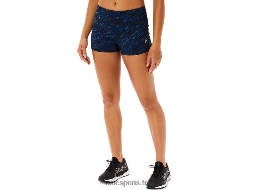 femmes Asics 2po train court BXL8B23519 imprimé night shade/lake drive