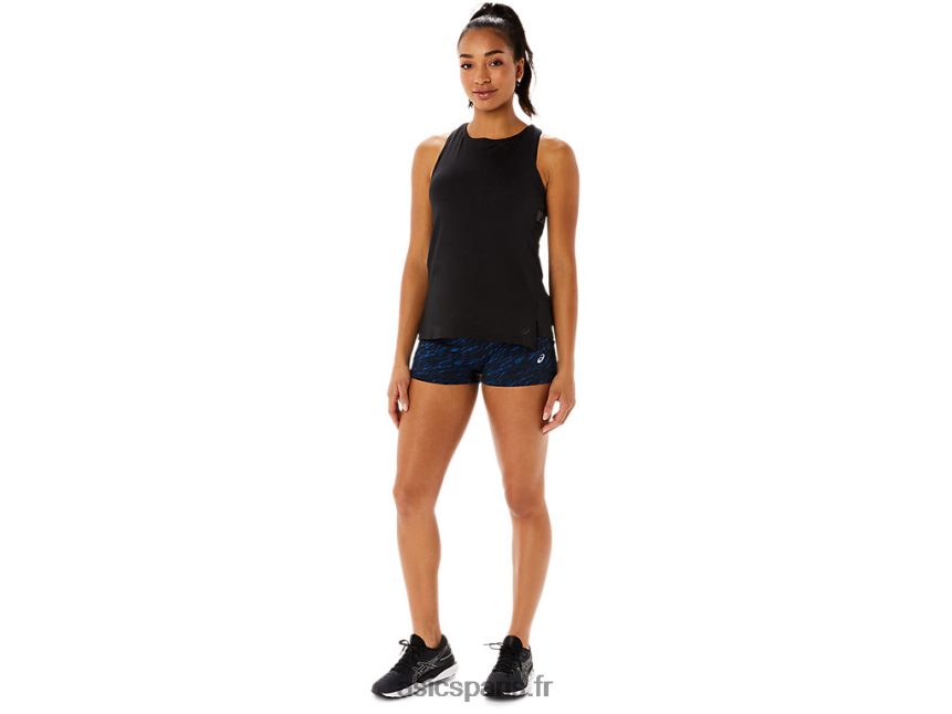 femmes Asics 2po train court BXL8B23519 imprimé night shade/lake drive