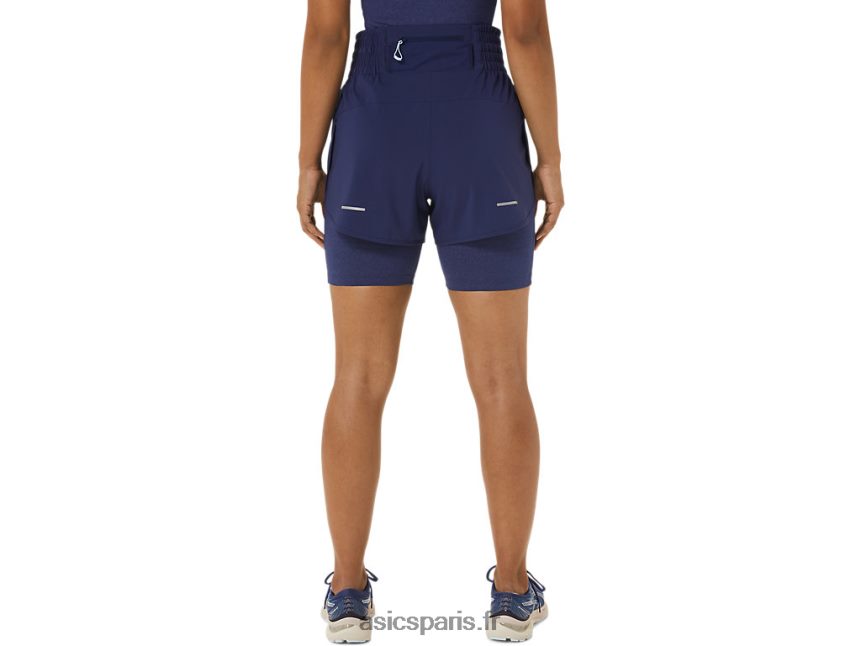 femmes Asics Nagino 4 pouces court BXL8B22248 Bleu indigo