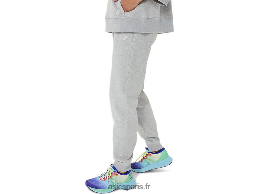 femmes Asics jogging polaire du dimanche lam BXL8B23305 gris clair chiné