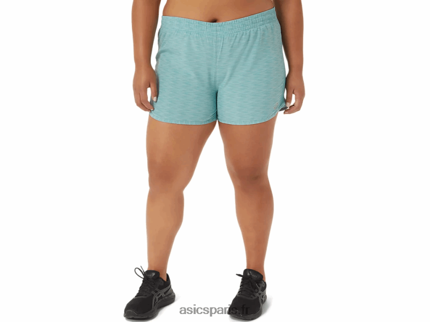 femmes Asics lyte speed 4in run short BXL8B23298 teinture par espacement de sauge