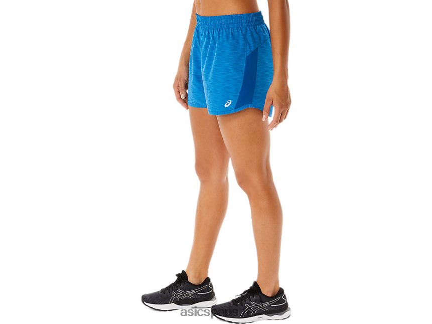 femmes Asics lyte speed 4in run short BXL8B23302 Teinture spatiale Lake Drive