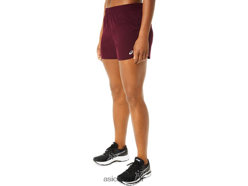 femmes Asics lyte speed 4in run short BXL8B23712 Mars profond