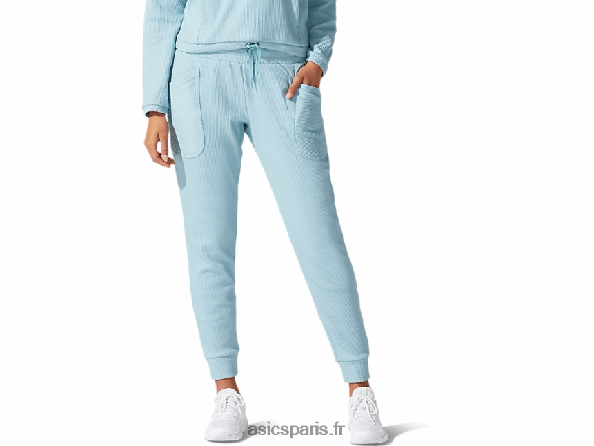 femmes Asics pantalon de survêtement doux et extensible BXL8B24070 fumée bleue