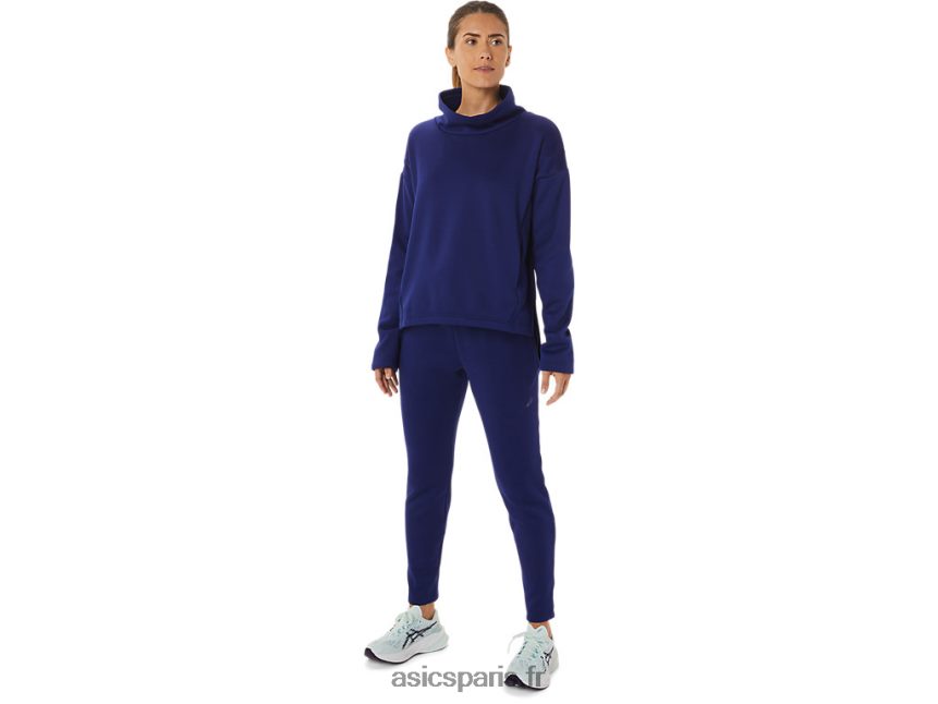 femmes Asics pantalon en maille brossée BXL8B22936 bleu de plongée