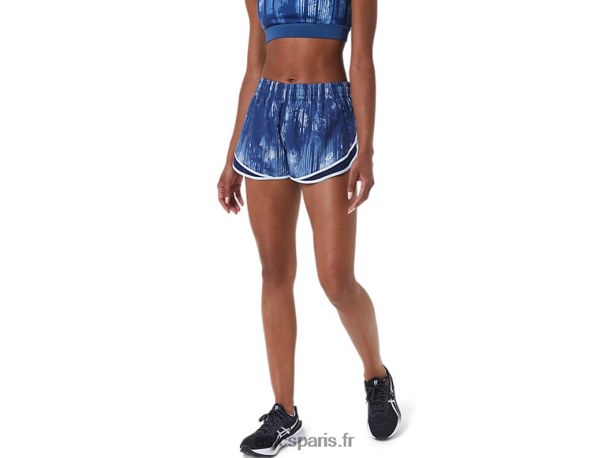 femmes Asics pr lyte 2,5 pouces court BXL8B23053 teinture de cravate de grand requin