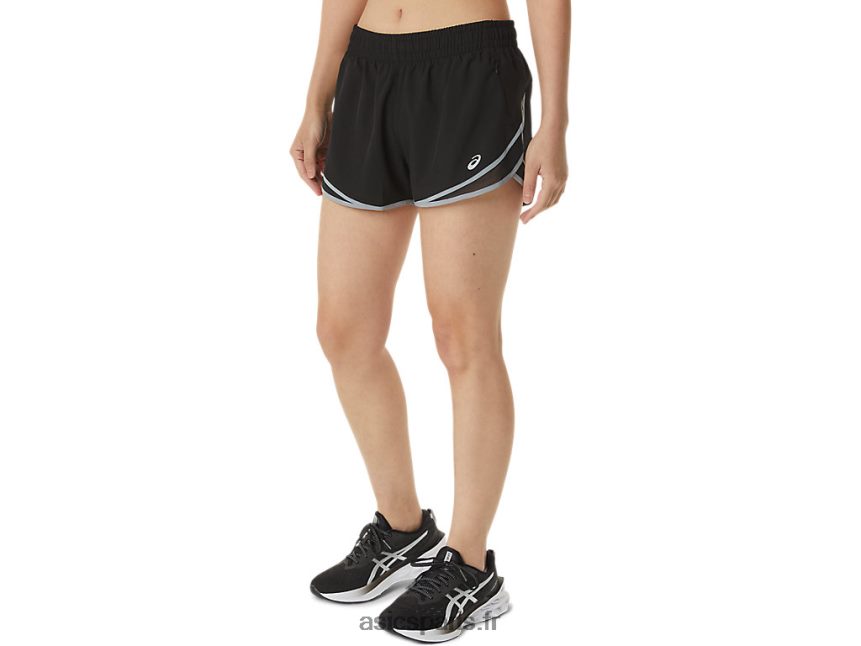 femmes Asics pr lyte 2,5 pouces court BXL8B23725 performance noir/feuille de roche