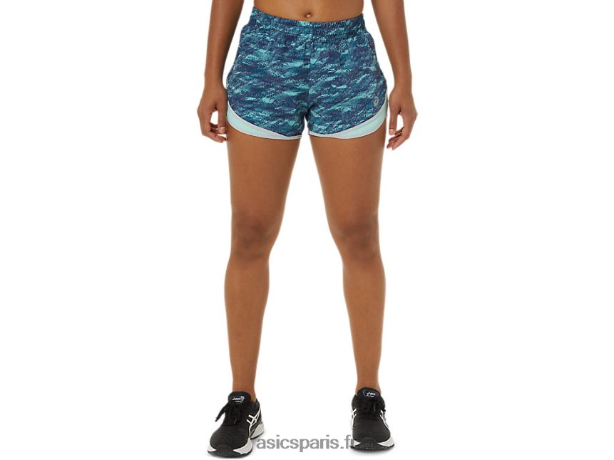 imprimé sarcelle/glace fraîche/gris