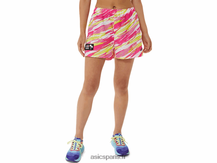 femmes Asics prêt à l'emploi 3po court lam BXL8B23267 lueur rose