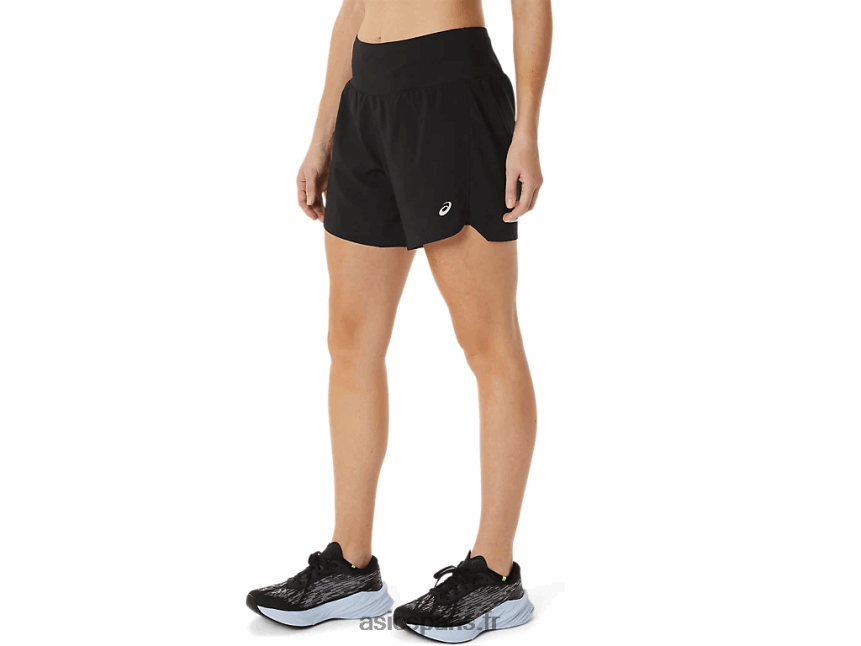 femmes Asics route 2-n-1 5.5po court BXL8B23002 performance noir