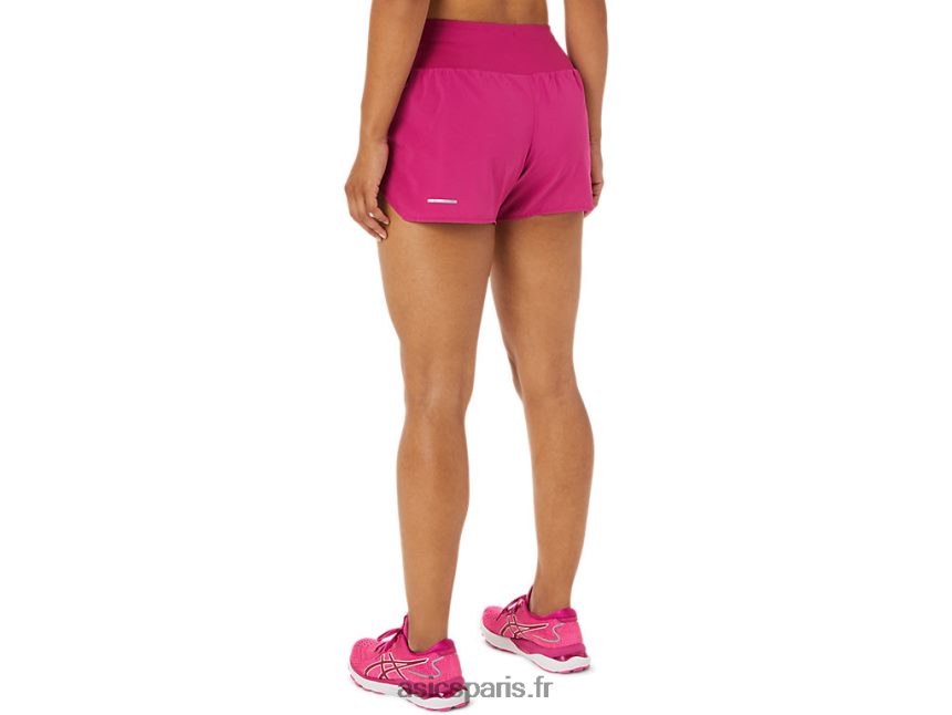 femmes Asics route 3.5po court BXL8B23448 rouge fuchsia