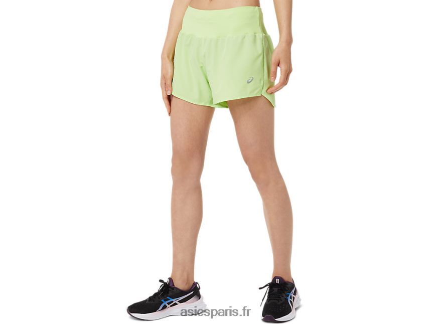 femmes Asics route 3.5po court BXL8B23462 vert citron