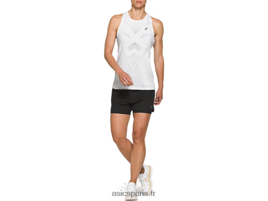 femmes Asics ventiler 2-n-1 3.5in court BXL8B24134 performance noir