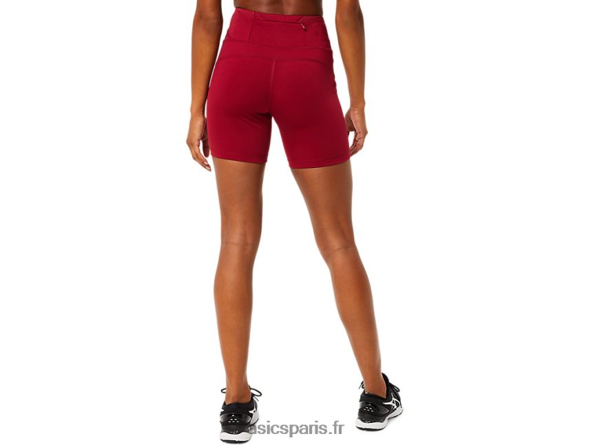 femmes Asics w pr lyte 5in run short BXL8B23841 Bourgogne