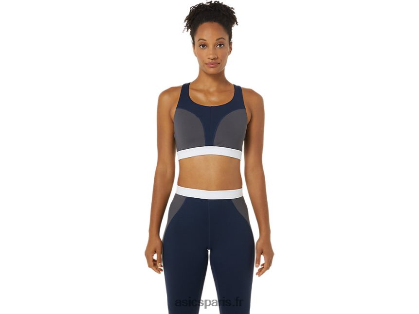 femmes Asics le nouveau soutien-gorge fort réutilisé BXL8B23828 caban/gris piémont/blanc