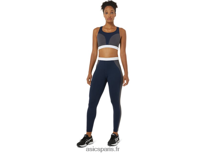 femmes Asics le nouveau soutien-gorge fort réutilisé BXL8B23828 caban/gris piémont/blanc