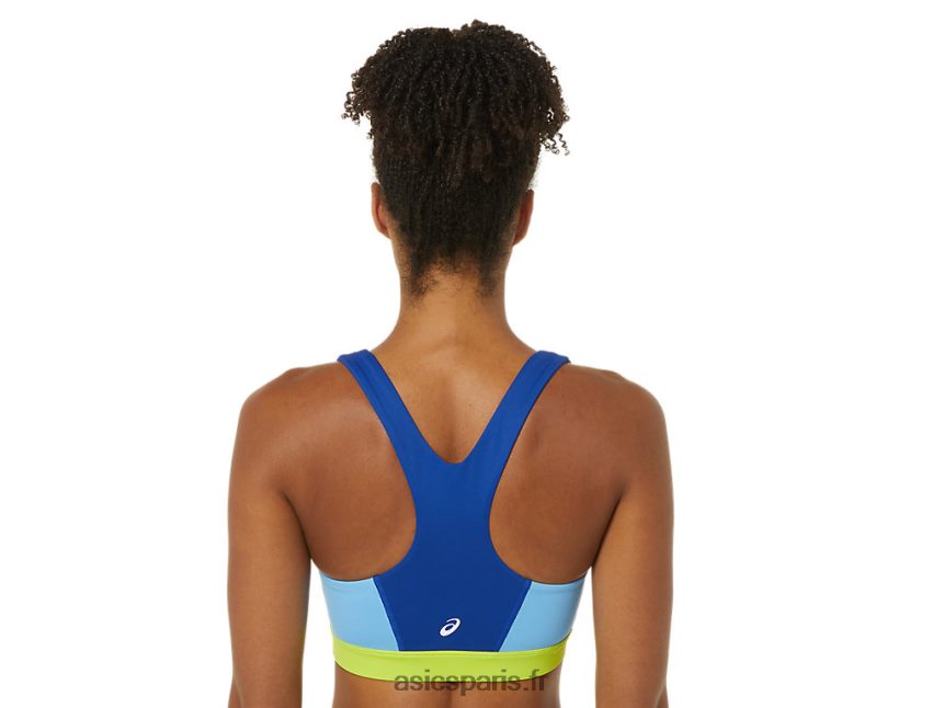 femmes Asics le nouveau soutien-gorge fort réutilisé BXL8B23842 bleu/ciel arctique/gecko vert
