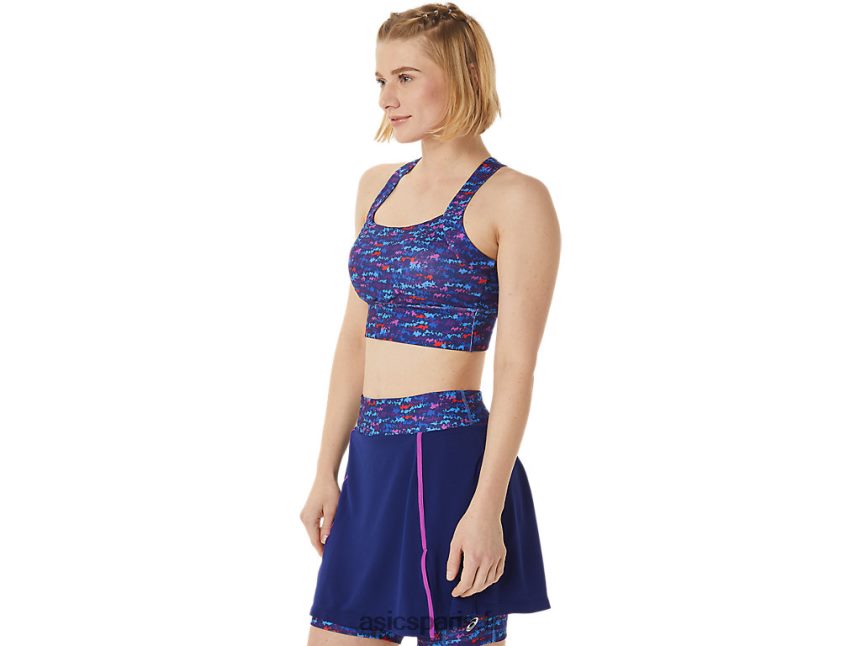 femmes Asics nouveau soutien-gorge imprimé strong 92 BXL8B23007 tennis japon orchidée aop brossée