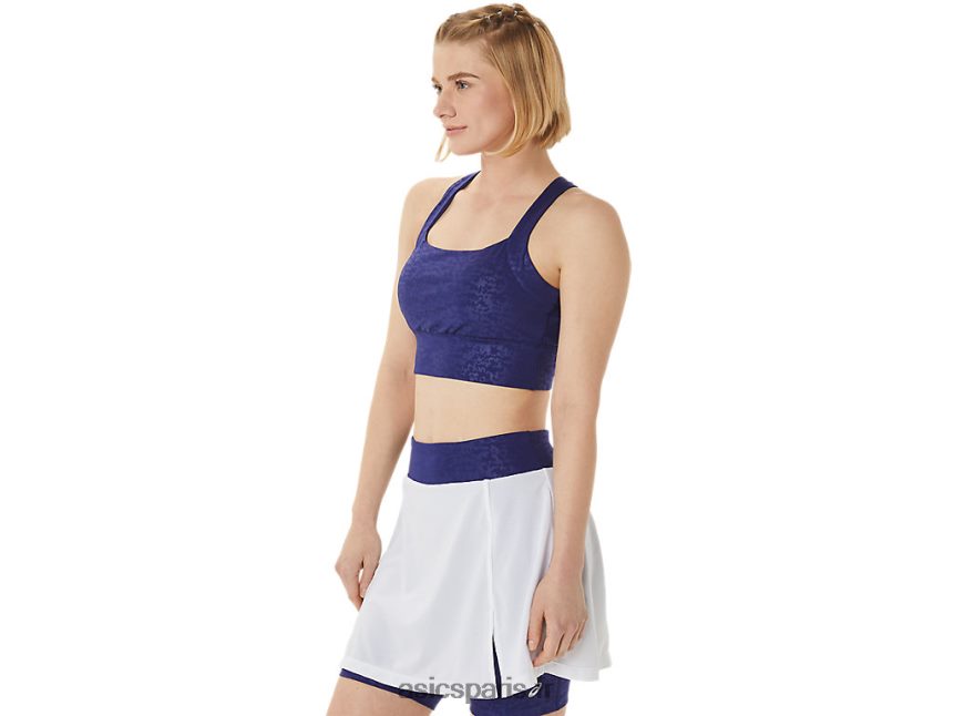 femmes Asics nouveau soutien-gorge imprimé strong 92 BXL8B23011 japon brossé gaufré bleu plongé