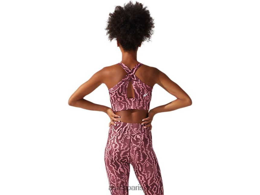 femmes Asics nouveau soutien-gorge imprimé strong 92 BXL8B23803 impression de mars profond