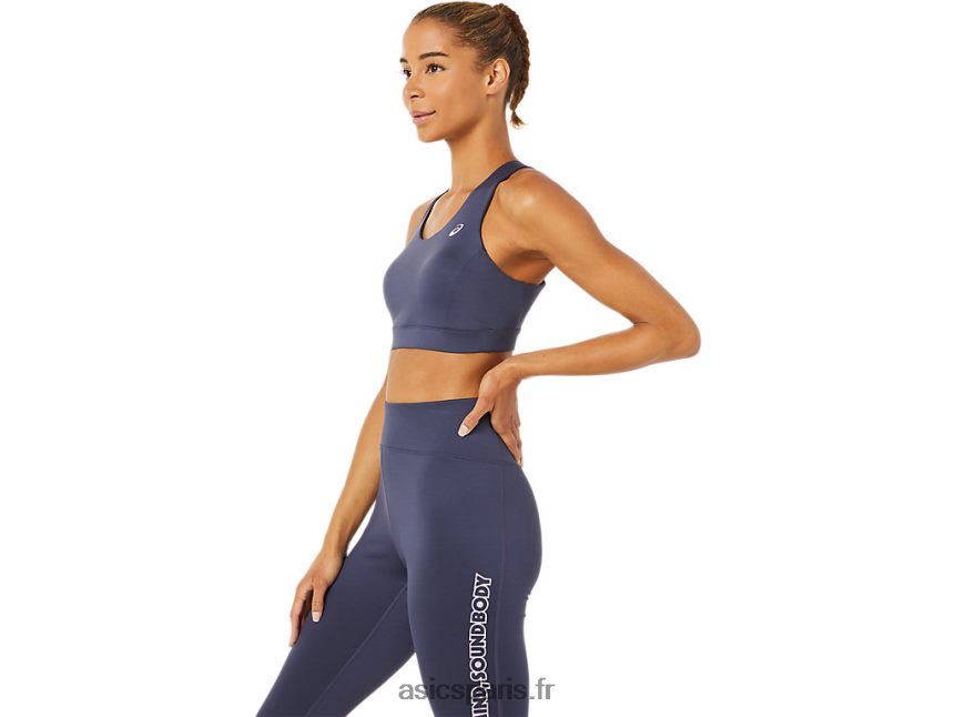 femmes Asics soutien-gorge à bretelles croisées dans le dos BXL8B23379 brouillard indigo
