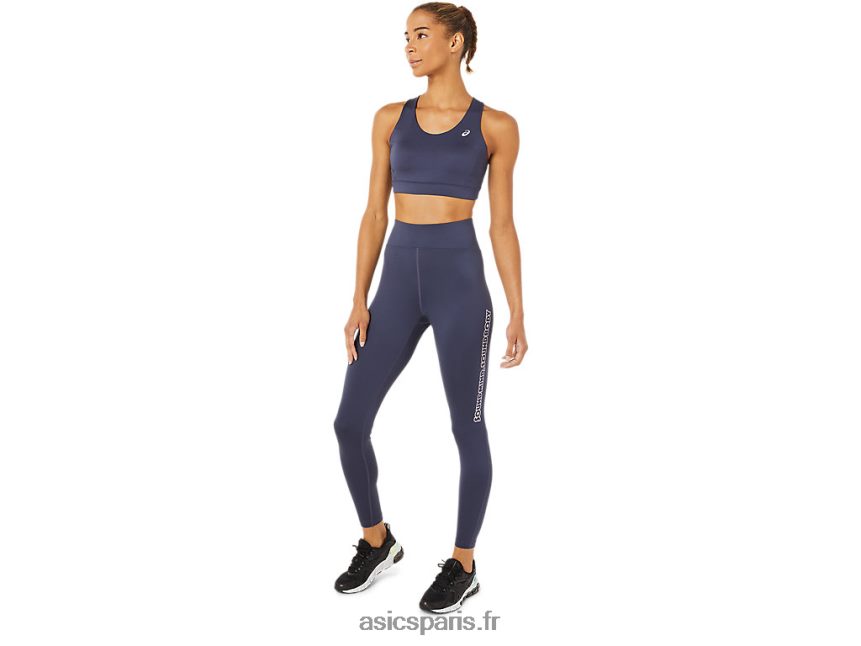 femmes Asics soutien-gorge à bretelles croisées dans le dos BXL8B23379 brouillard indigo