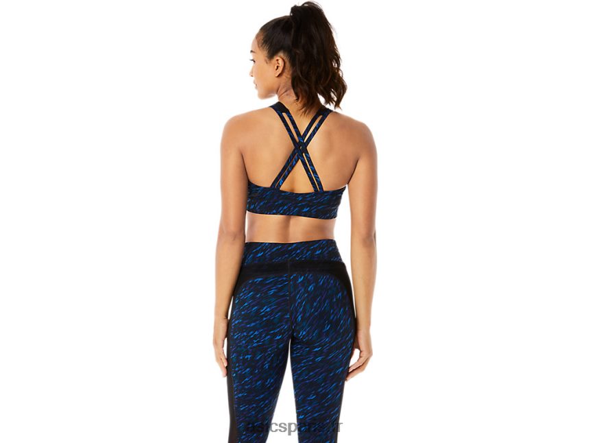 femmes Asics soutien-gorge à bretelles kate BXL8B23513 imprimé night shade/lake drive