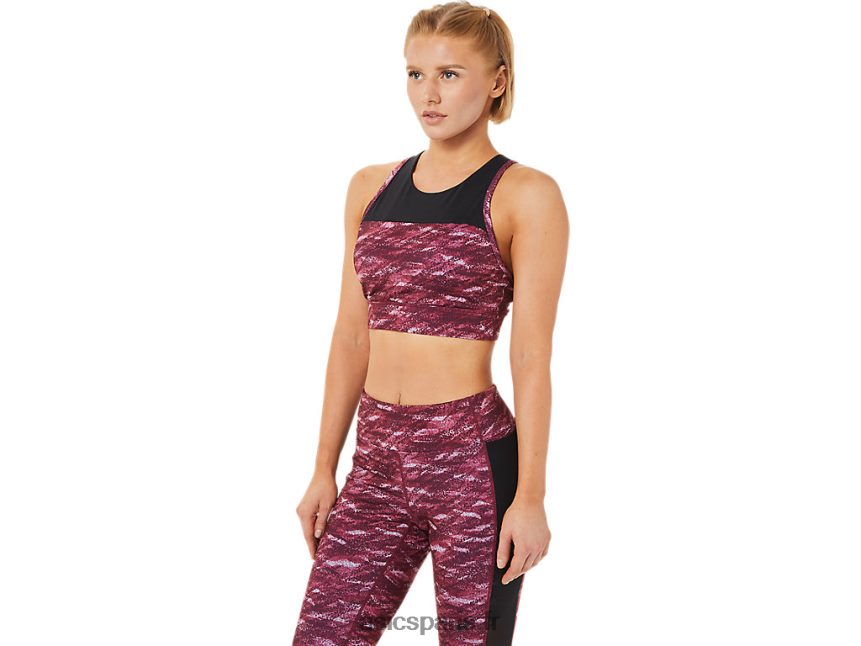 femmes Asics soutien-gorge à bretelles kate BXL8B23719 mars profond/brume multi