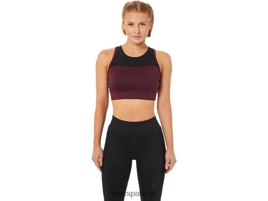 femmes Asics soutien-gorge à bretelles kate BXL8B23720 Mars profond